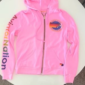 COPY - Aviator Nation neon pink hoodie